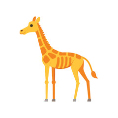 Obraz premium Flat and Minimal a gar anima Skeletons logo vector illustration isolated on white background