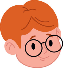 Boy with Glasses Headshot