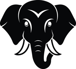 elephant head vector illustration