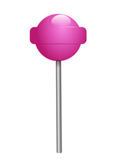 chupa chups różowy, wektor, na przezroczystym tle