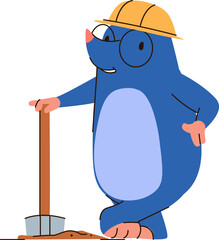 Mole Worker with Shovel