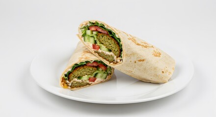 Healthy Vegetarian Falafel Sandwich - 1st Course