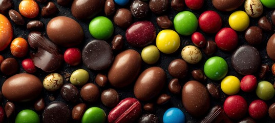 Chocolate Medley: A Vibrant Collection of Colorful Candies