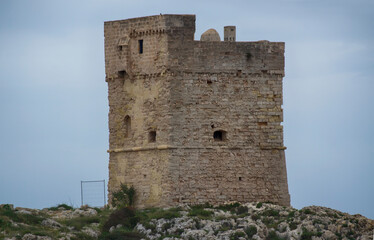 Historical tower Torre Palane in  Tricase, Italy