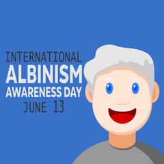 vector graphic of International Albinism Awareness Day ideal for International Albinism Awareness Day celebration