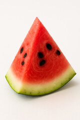 slice of watermelon on white background