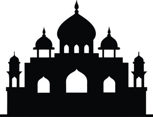 taj mahal vector illustration
