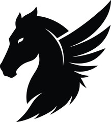 Horse Head Logo, art vector 