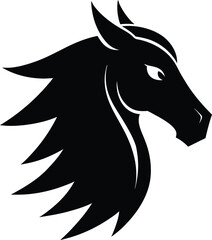 Horse Head Logo, art vector 