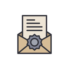 Secure Communication With Email Symbol With A Guarantee Assurance Logo