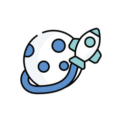 Orbit vector icon stock illustration