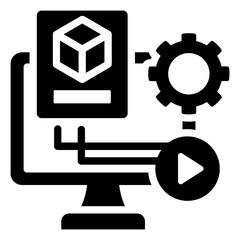 Render Settings Glyph Icon