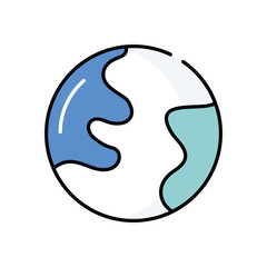 Earth vector icon stock illustration