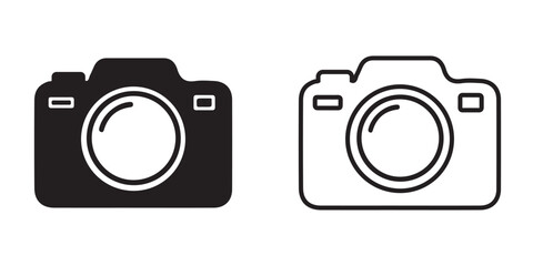 digital camera isolated on white, Photo camera icons set. Photography symbol. Photographing sign.