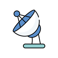 Radar vector icon stock illustration