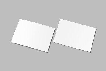 A6 Realistic Postcard Mockup