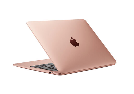 macbook air isolated on transparent