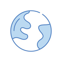 Earth vector icon stock illustration
