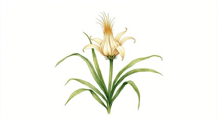 Naklejka premium orange flower isolated on white background