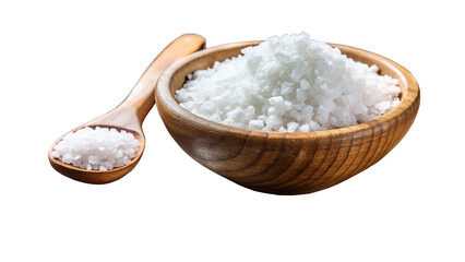 sea salt flakes isolated on white background gourmet salt used in finishing dishes and culinary presentations