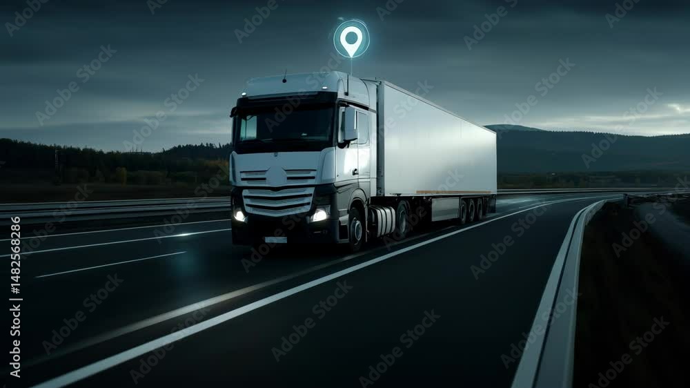Poster dynamic gps navigation solutions for busy highways with trucks and other vehicles. explore advanced 