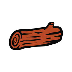 Hand drawn log stock illustration