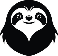 Sloth head silhouette