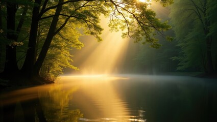 morning in the forest