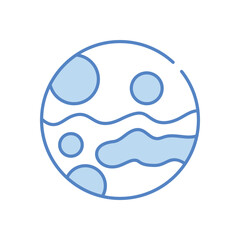 Mars vector icon stock illustration