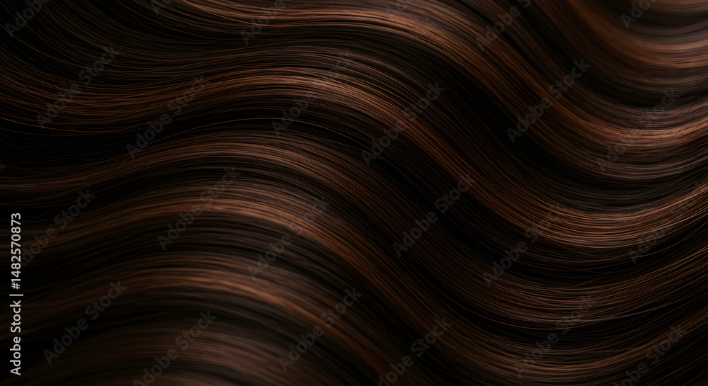 Poster abstract dark brown wavy background with textured patterns for modern design projects