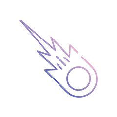 Comet vector icon stock illustration