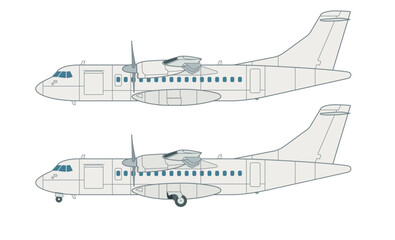Französisches Regionalverkehrsflugzeug