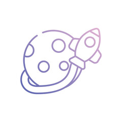 Orbit vector icon stock illustration