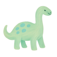 PNG Cute green dinosaur illustration