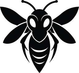 bee on white background