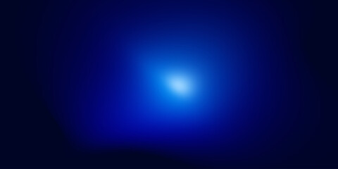 Blue light beam on dark background. Abstract blue glow. Modern era technology background concept.