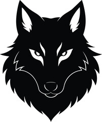 wolf head vector