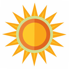sun icon vector illustration