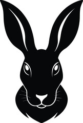 rabbit silhouette vector