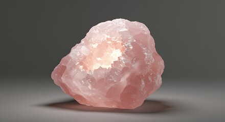 Pink Crystal Lamp