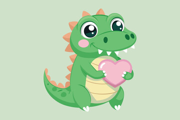  cute dinosaur colorful Vector