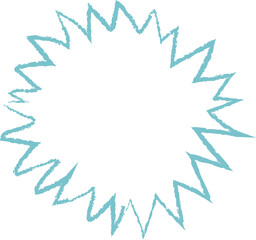 Circular Burst Frame Outline