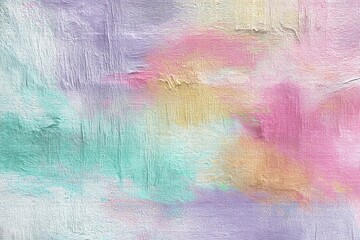 Soft Pastel Strokes Create a Dreamy Canvas of Colors and Textures Generative AI