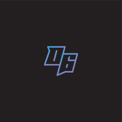 monogram logo design amazing esport style OG dinamyc line gaming concept letter