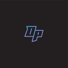 monogram logo design amazing esport style OP dinamyc line gaming concept letter