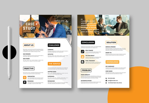 Business Case Study Template Layout