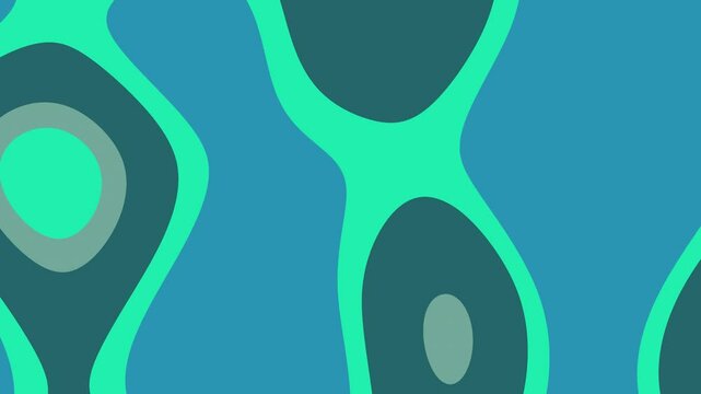 Animated background abstrack pattern of blue and green shapes suitable for backgrounds, textiles, wallpaper, and graphic design projects. Versatile and modern.