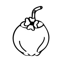 Obraz premium Summer clipart outline tattoo