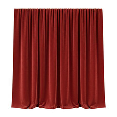 red velvet curtain