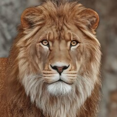 Majestic lion portrait